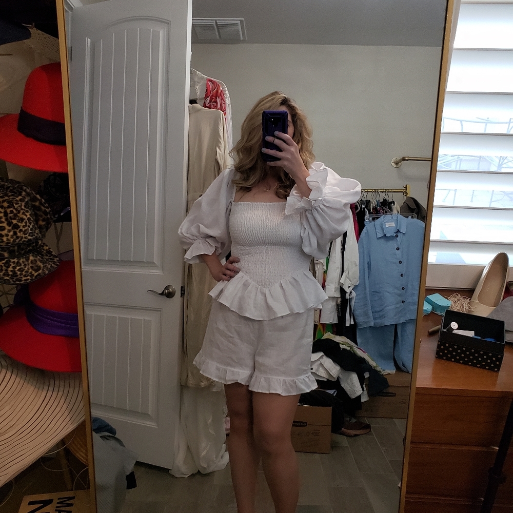 Sleeper White Ruffled set - Picture 10 of 16